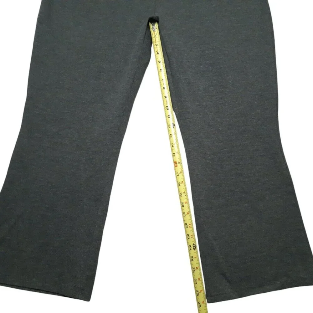 Dialogue Trouser Pants Womens Plus 2X Gray Elastic Waist Stretch Heather - Picture 5 of 12
